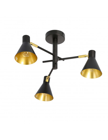 CANDELLUX LESS LAMPA WISZĄCA 3X40W E14 CZARNY MATOWY 33-70975