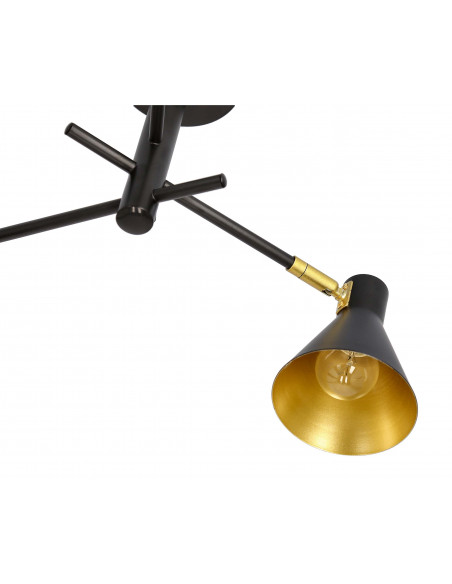 CANDELLUX LESS LAMPA WISZĄCA 3X40W E14 CZARNY MATOWY 33-70975