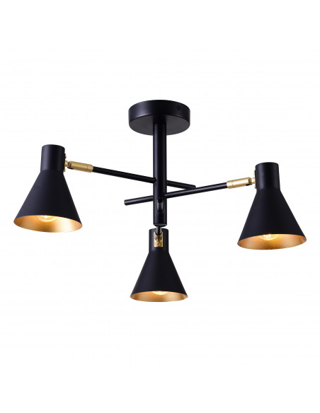 CANDELLUX LESS LAMPA WISZĄCA 3X40W E14 CZARNY MATOWY 33-70975