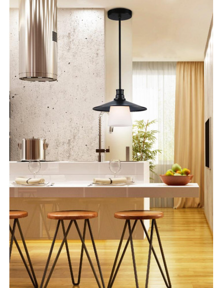 CANDELLUX LOFT LAMPA WISZĄCA 1X60W E27 CZARNY 31-43108