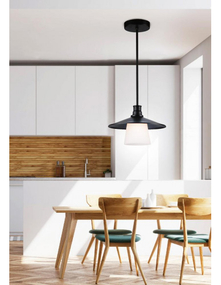CANDELLUX LOFT LAMPA WISZĄCA 1X60W E27 CZARNY 31-43108