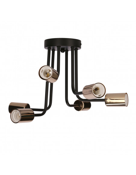 CANDELLUX SPILL LAMPA WISZĄCA 6X60W E27 CZARNY 36-56542