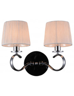 CANDELLUX CLARA LAMPA KINKIET 2X40W E14 CHROM / BIAŁY 22-21564