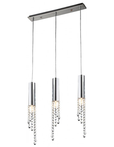 CANDELLUX DUERO LAMPA WISZĄCA 3X3W LED GU10 CHROM 33-25272