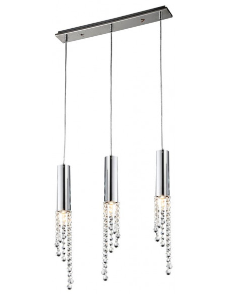 CANDELLUX DUERO LAMPA WISZĄCA 3X3W LED GU10 CHROM 33-25272