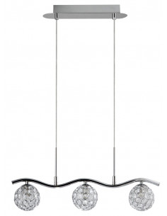 CANDELLUX STARLET LAMPA WISZĄCA 3X40W G9 CHROM/TRANSPARENT 33-85743