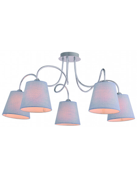 CANDELLUX LUK LAMPA WISZĄCA 5X40W E14 CHROM 35-70753