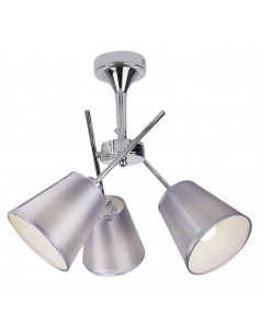 CANDELLUX VOX LAMPA WISZĄCA 3X40W E14 CHROM Z ABAŻUREM 33-70623