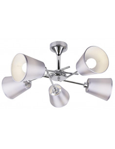 CANDELLUX VOX LAMPA WISZĄCA 5X40W E14 CHROM Z ABAŻUREM 35-70630