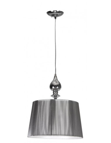 CANDELLUX GILLENIA LAMPA WISZĄCA 1X60W E27 SREBRNA 31-07155