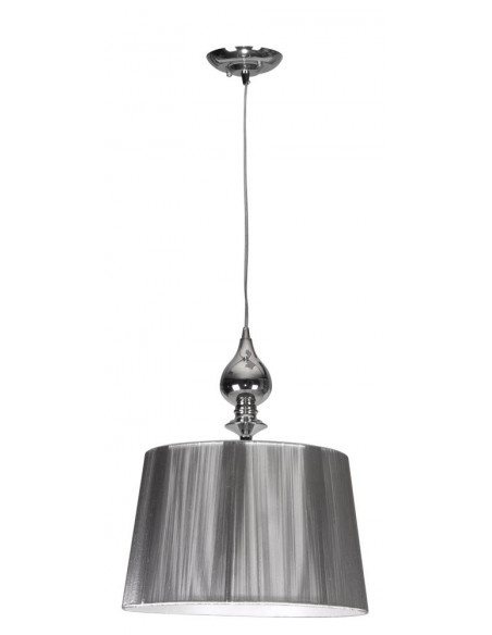 CANDELLUX GILLENIA LAMPA WISZĄCA 1X60W E27 SREBRNA 31-07155