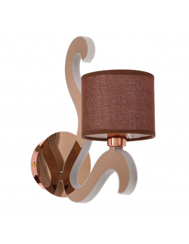 CANDELLUX AMBROSIA 3 LAMPA KINKIET 1X40W E14 + 6W LED MIEDZIANY 21-33499