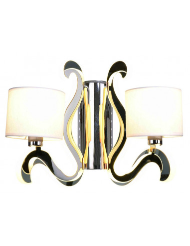CANDELLUX AMBROSIA 1 LAMPA KINKIET 2X40W E14 + 12,3W LED CHROM 22-33871