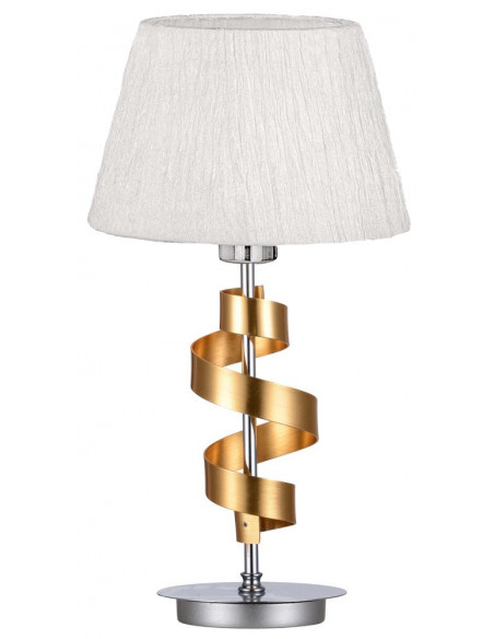CANDELLUX DENIS LAMPA GABINETOWA 1X60W E27 CHROM/ZŁOTY + ABAŻUR O TYM SAMYM INDEKSIE 41-23483