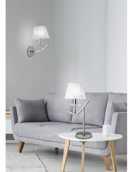 CANDELLUX VALENCIA LAMPA 1X40W E14 CHROM H-45 41-84609