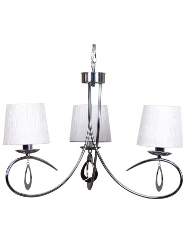 CANDELLUX ARNIKA LAMPA WISZĄCA 3X40W E14 CHROM / BIAŁY 33-21663