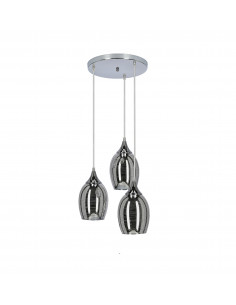 CANDELLUX MARINA LAMPA WISZĄCA TALERZ 3X60W E27 CHROM 33-60181