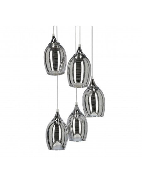 CANDELLUX MARINA LAMPA WISZĄCA TALERZ 5X60W E27 CHROM 35-60198