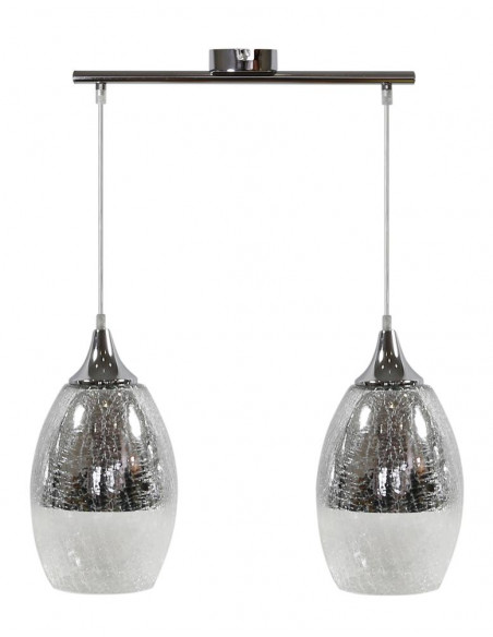 CANDELLUX CELIA LAMPA WISZĄCA 2X60W E27 SREBRNY 32-51578