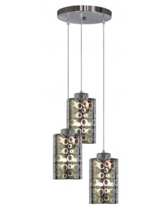 CANDELLUX NOCTURNO LAMPA WISZĄCA TALERZ 3X40W E27 CHROM 33-57747