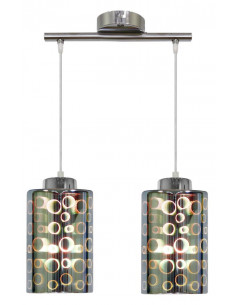 CANDELLUX NOCTURNO LAMPA WISZĄCA 2X40W E27 CHROM 32-57693