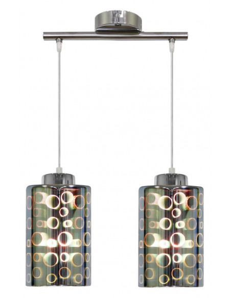 CANDELLUX NOCTURNO LAMPA WISZĄCA 2X40W E27 CHROM 32-57693
