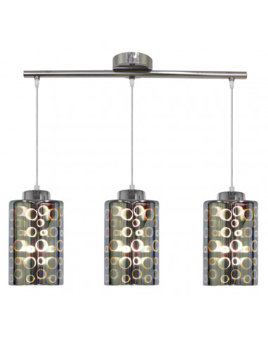 CANDELLUX NOCTURNO LAMPA WISZĄCA 3X40W E27 CHROM 33-57709
