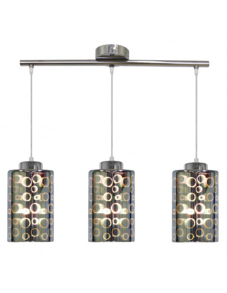 CANDELLUX NOCTURNO LAMPA WISZĄCA 3X40W E27 CHROM 33-57709