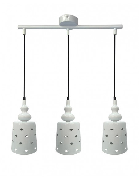 CANDELLUX HAMP LAMPA WISZĄCA 3X60W E27 BIAŁY 33-51943