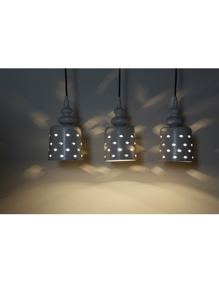 CANDELLUX HAMP LAMPA WISZĄCA 3X60W E27 BIAŁY 33-51943
