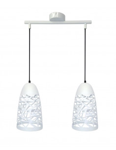 CANDELLUX SABRIN LAMPA WISZĄCA  2X60W E27 BIAŁY 32-54869