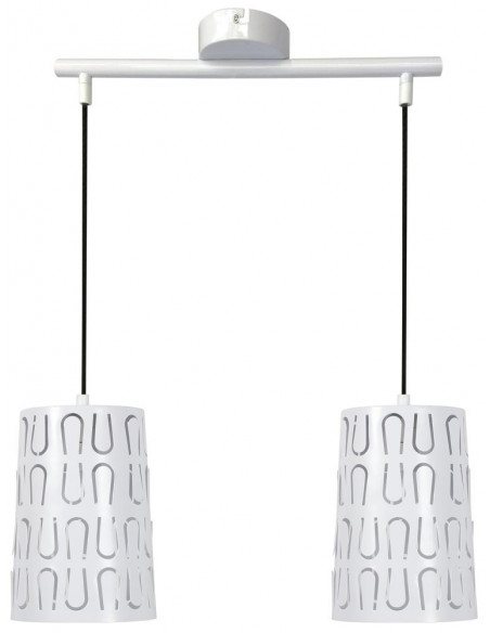 CANDELLUX VISTA LAMPA WISZĄCA 2X60W E27 BIAŁY 32-64271