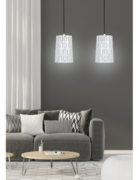 CANDELLUX VISTA LAMPA WISZĄCA 2X60W E27 BIAŁY 32-64271