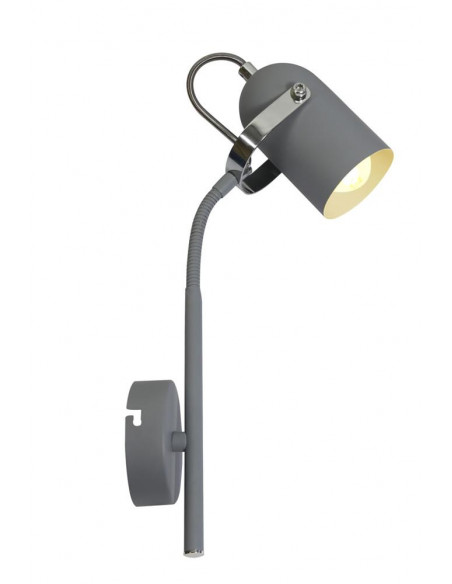 CANDELLUX GRAY LAMPA KINKIET NA WYSIĘGNIKU 1X40W E14 SZARY 91-66527