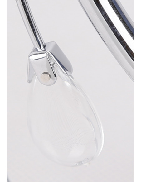 CANDELLUX SIMPLI LAMPA WISZĄCA 3*40W E27  CHROM  Z KRYSZTAŁKIEM+KLOSZ Z PASKIEM 33-63847