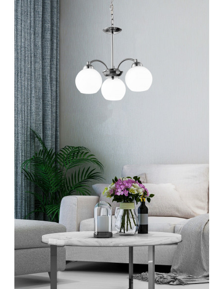 CANDELLUX TOBAGO LAMPA WISZĄCA 3X60W E27 SATYNA 33-25456