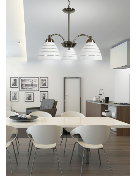 CANDELLUX ULI LAMPA WISZĄCA 3X60W E27 SATYNA 33-66152