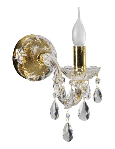 CANDELLUX MARIA TERESA LAMPA KINKIET 1X40W E14 ZŁOTY 21-95742