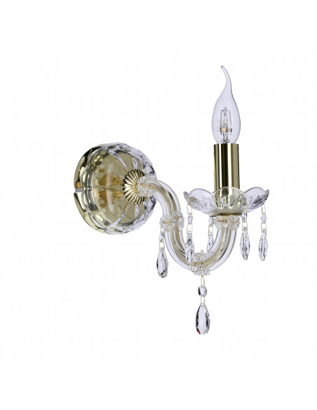 CANDELLUX MARIA TERESA LAMPA KINKIET 1X40W E14 ZŁOTY 21-95742