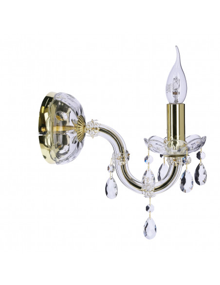 CANDELLUX MARIA TERESA LAMPA KINKIET 1X40W E14 ZŁOTY 21-95742