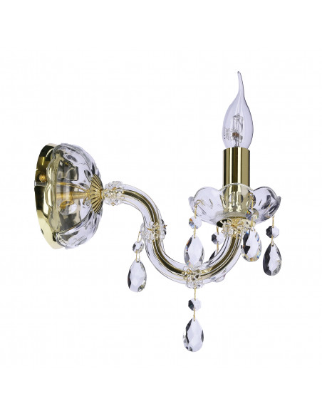 CANDELLUX MARIA TERESA LAMPA KINKIET 1X40W E14 ZŁOTY 21-95742