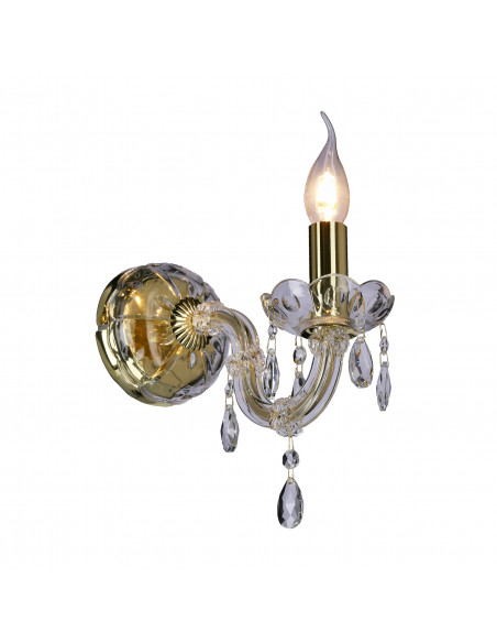 CANDELLUX MARIA TERESA LAMPA KINKIET 1X40W E14 ZŁOTY 21-95742