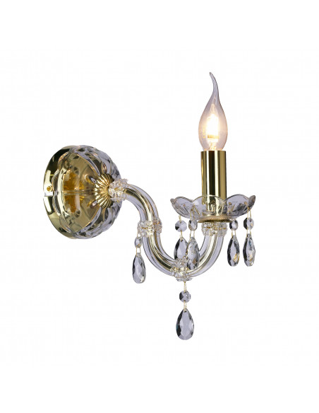 CANDELLUX MARIA TERESA LAMPA KINKIET 1X40W E14 ZŁOTY 21-95742