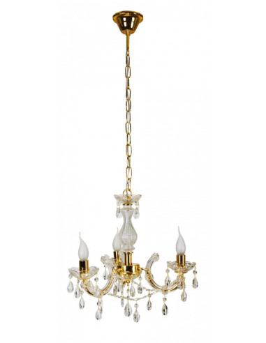 CANDELLUX MARIA TERESA LAMPA WISZĄCA 3X40W E14 ZŁOTY 33-94639