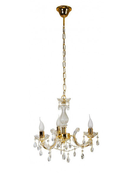 CANDELLUX MARIA TERESA LAMPA WISZĄCA 3X40W E14 ZŁOTY 33-94639