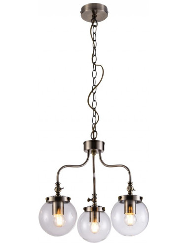 CANDELLUX BALLET LAMPA WISZĄCA 3X40W E27 PATYNOWY 33-70869