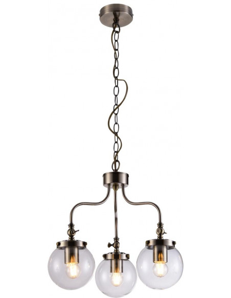CANDELLUX BALLET LAMPA WISZĄCA 3X40W E27 PATYNOWY 33-70869