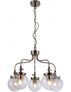 CANDELLUX BALLET LAMPA WISZĄCA 5X40W E27 PATYNOWY 35-70876