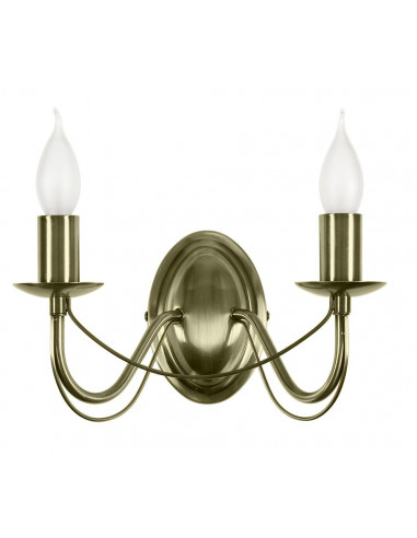 CANDELLUX MUZA LAMPA KINKIET 2X40W E14 PATYNA 22-69156