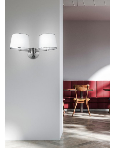 CANDELLUX IBIS LAMPA KINKIET 2X40W E14 SATYNA 22-00890